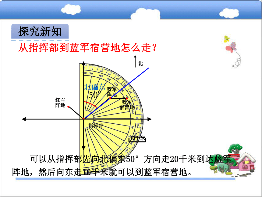 青岛版小学五年级数学上 1.2用方向和距离描述位置课件