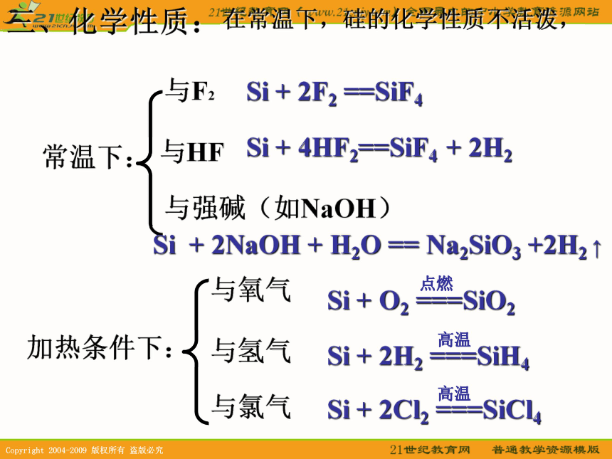 湖南省2010届高三化学复习：硅及其化合物