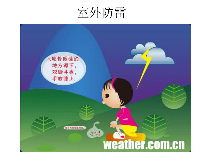 防雷电安全儿歌图片