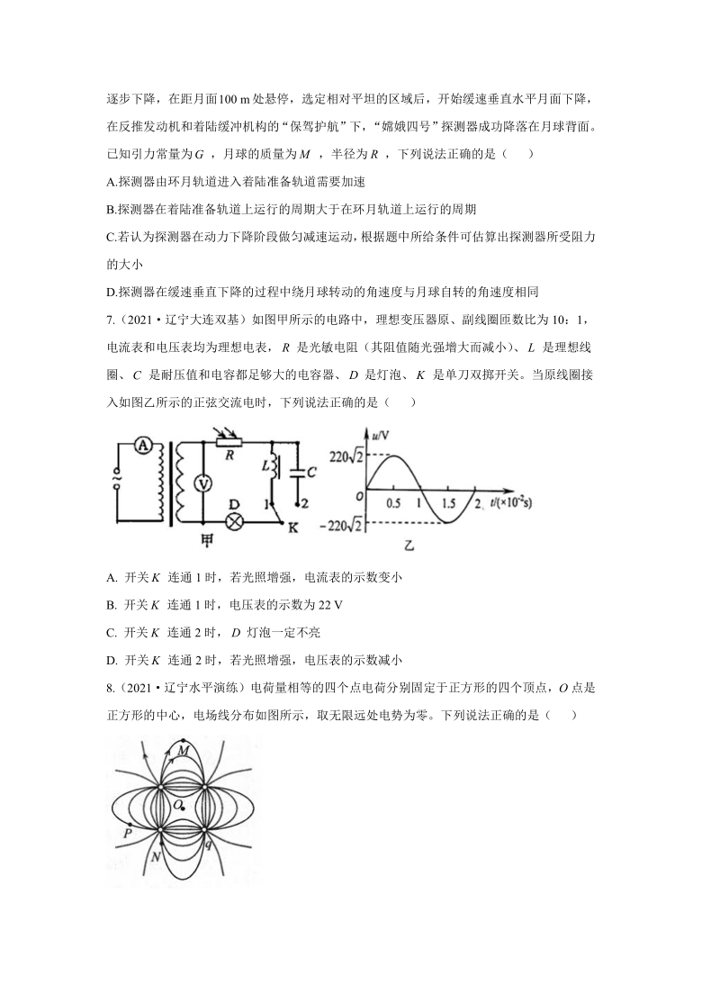 2021届高考物理各省模拟试题汇编卷 辽宁专版（ Word版含答案）