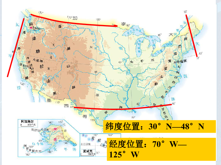 中图版八年级下册地理 7.2美国 （95张PPT课件）
