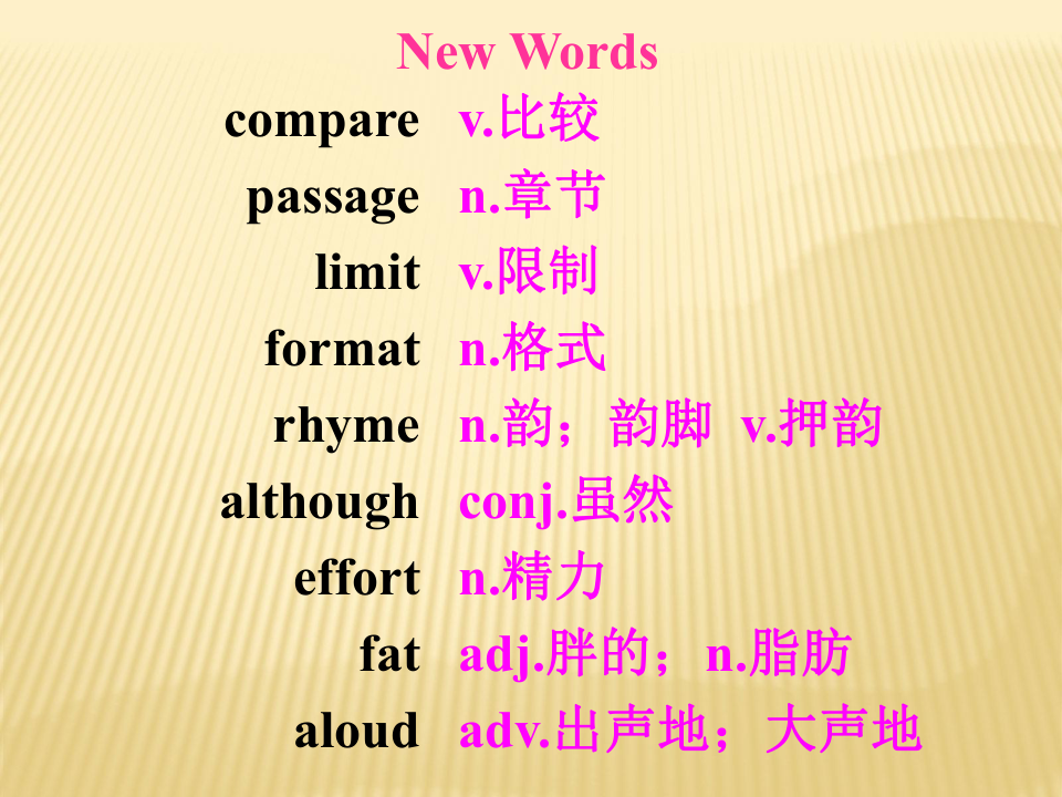 冀教版英语九年级上 Unit 4 Stories and poems Lesson 19 A Story or a Poem?课件（12张PPT）