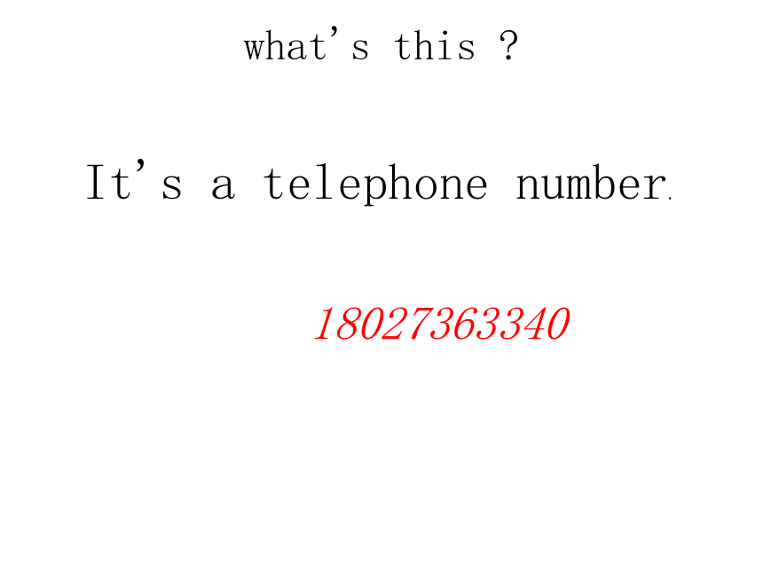 Unit 6 May I have your telephone number? 课件