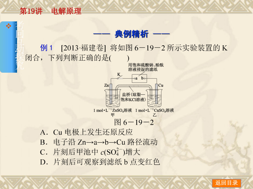 2014年高考化学【新课标人教通用，一轮基础查漏补缺】第19讲　电解原理