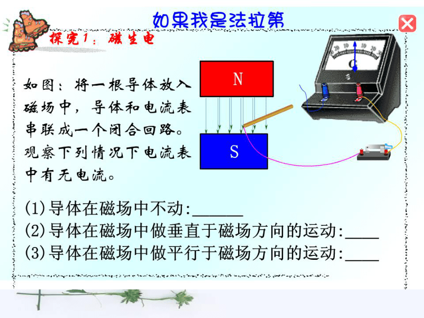 湖北省竹溪县城关初级中学九年级物理课件：20.5磁生电 (共43张PPT)