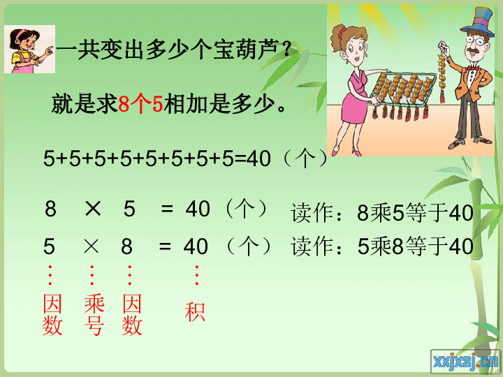 青岛版五四制数学一年级下册  七 乘法的初步认识（10张PPT）