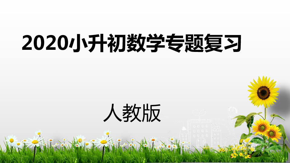 人教版数学2020小升初数学总复习课件数与代数第7课时课件20张ppt