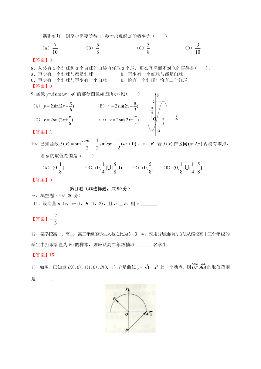 山东省济南市历城区遥墙镇2016-2017学年高一数学下学期期末考试试题