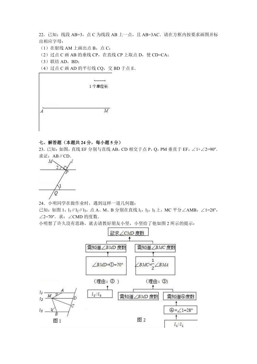 北京市石景山区2015-2016学年七年级（下）期末数学试卷（解析版）