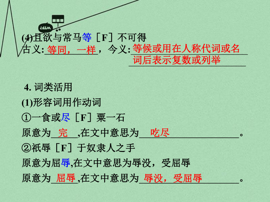 【中考试题研究】 2016年中考语文 第二部分 古诗文积累与阅读 专题二 文言文阅读 第12篇《马说》课件