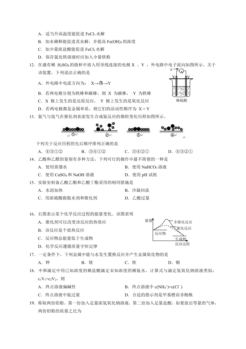 上海市浦东新区2017届高三4月教学质量检测（二模）化学试卷