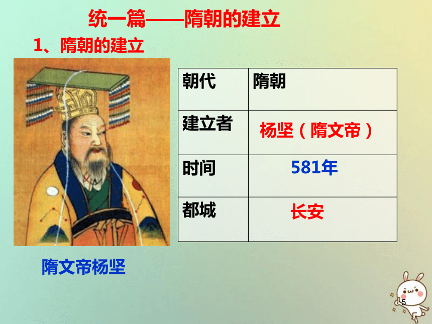 七年级历史下册第1课隋朝的统一与灭亡课件部编版