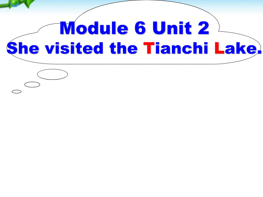 Unit 2 She visited the Taichi Lake 课件