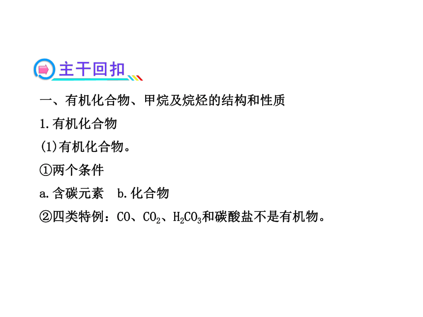 2014年高考化学一轮复习专题（鲁科版）认识有机化合物 石油和煤 重要的烃（共78张PPT）