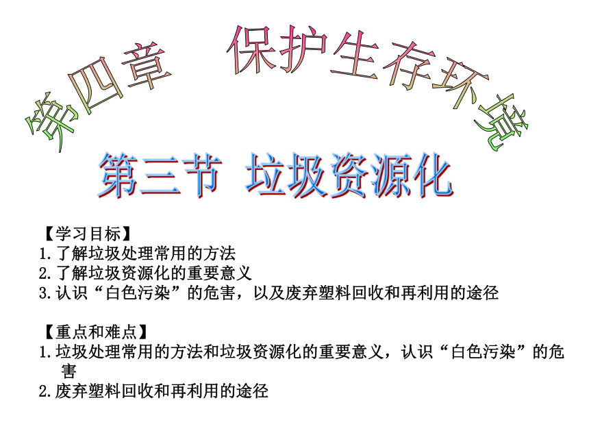 人教版高中化学选修一4.3-垃圾资源化 课件（23张ppt）