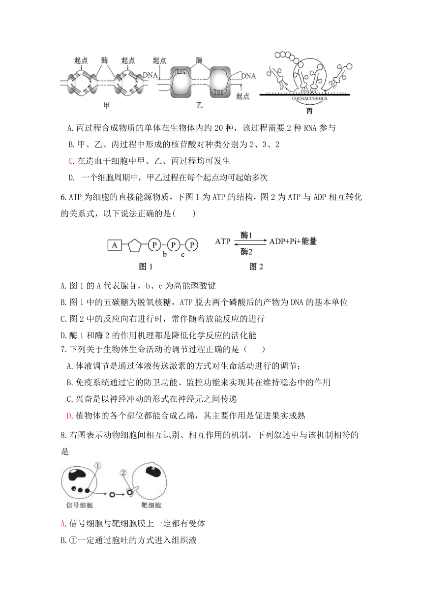 福建省漳州市八校2017届高三下学期2月联考生物试卷 Word版含答案