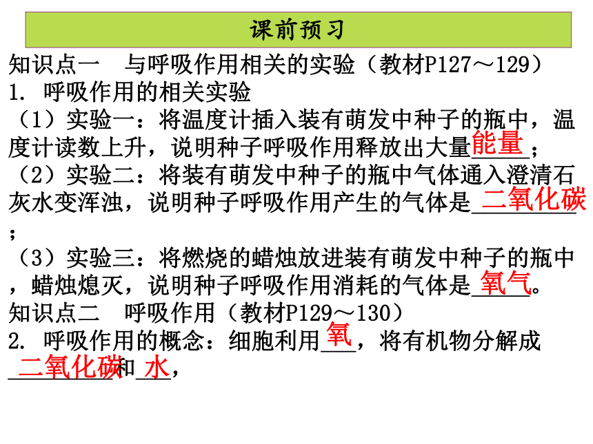 第三单元 第五章 第二节 绿色植物的呼吸作用 课件（共33张PPT）