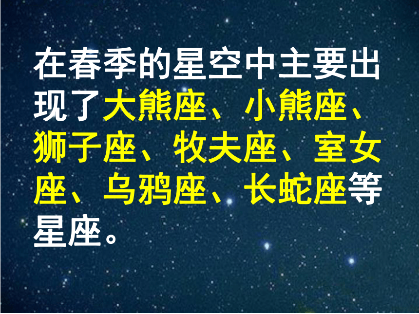 科学五年级下青岛版4.16春季星空课件（21张）