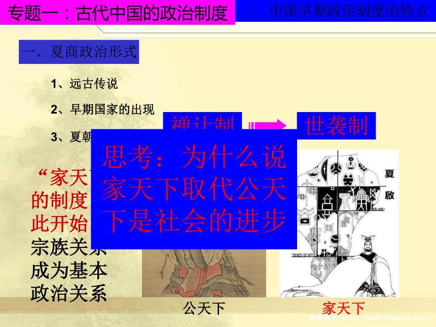 古代中国的政治制度[人民版]