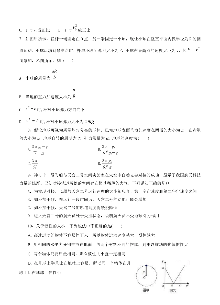 河北省邯郸市永年区第二中学2019届高三9月月考物理word版含答案