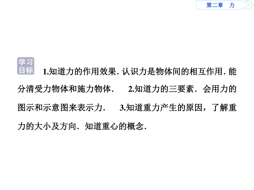 教科版物理必修1同步教学课件：第2章 第1节、第2节 力 重力37张PPT