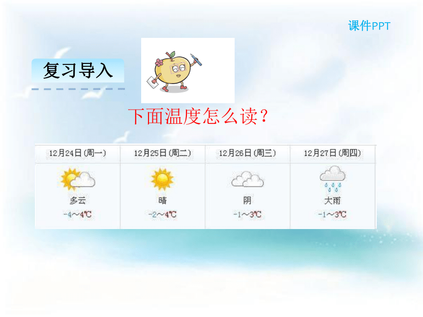 数学六年级下人教版1.1负数课件（20张）