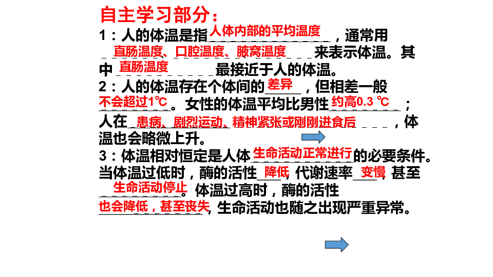 高中生物苏教版必修3第二章第一节 人体内环境的稳态 课时2 体温调节(共24张PPT)