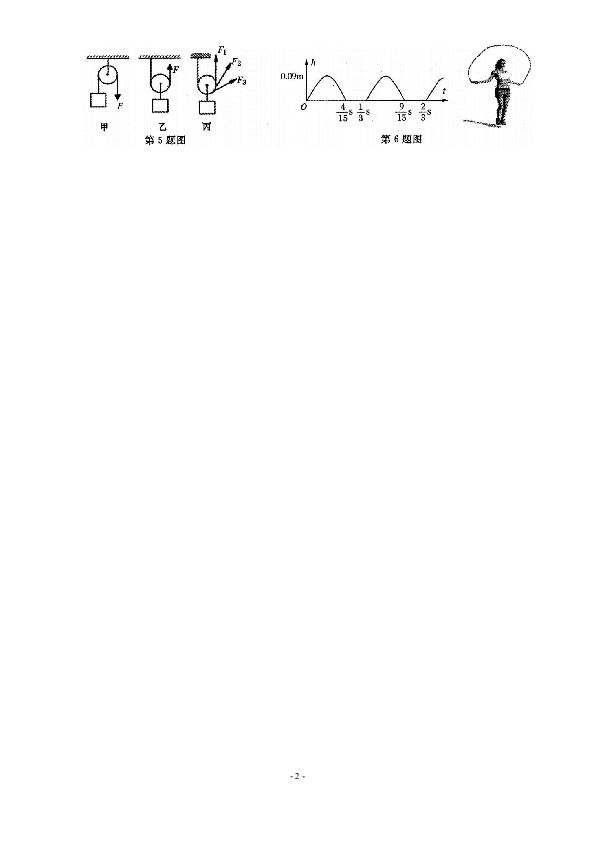 河南省郑州市2018-2019学年第二学期八年级物理期末考试试题（word版含答案)