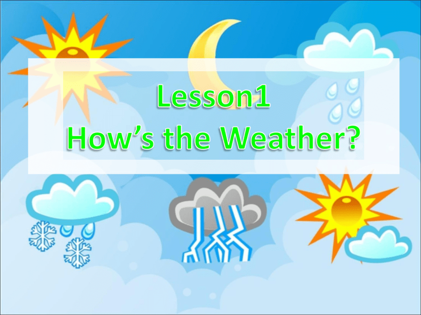 Unit 1 Spring Is Coming  Lesson1  How’s the Weather 教学课件