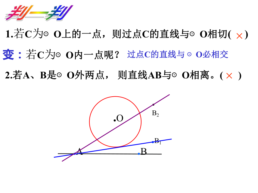 2.1 直线和圆的位置关系课件