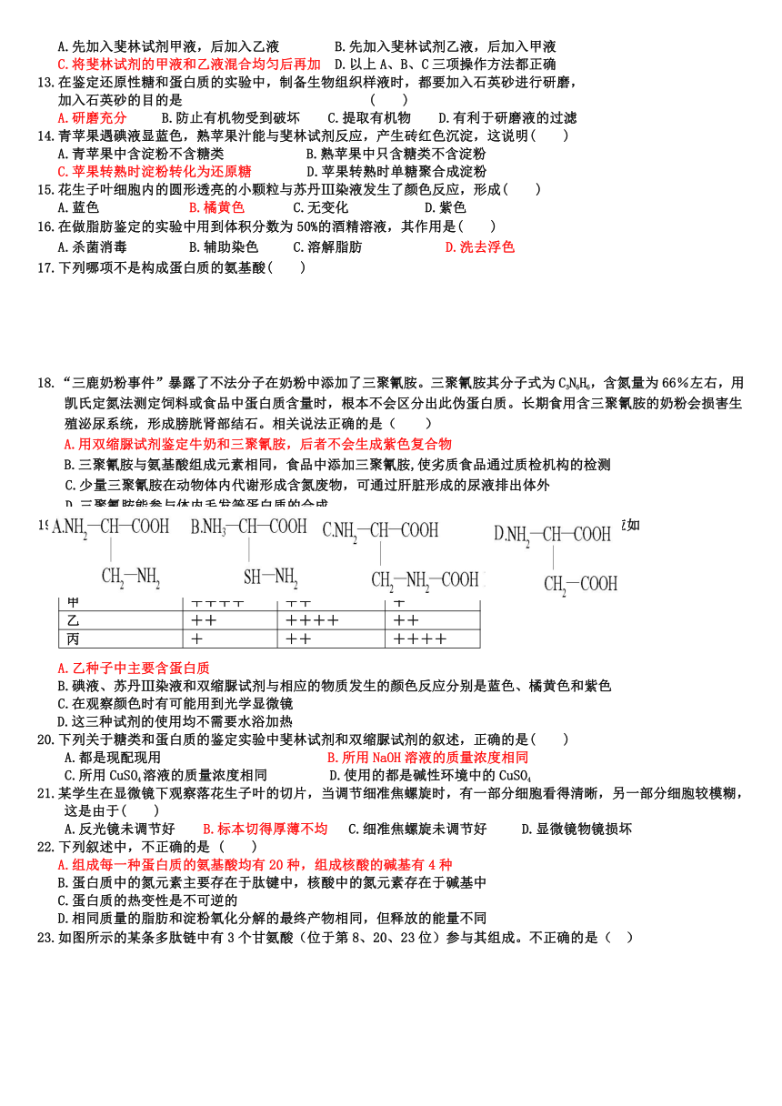 河北省武邑中学2015-2016学年高一下学期暑假作业生物试题（10）