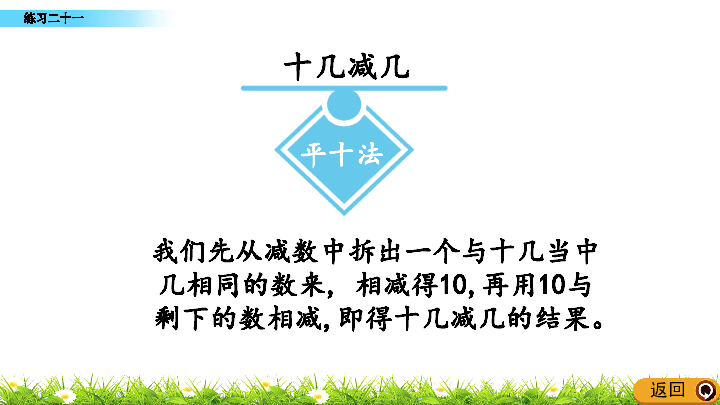 6.11 20以内的退位减法练习二十一课件（16张ppt）