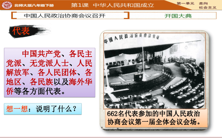 北师大版八下第1课 中华人民共和国成立 课件（26张）