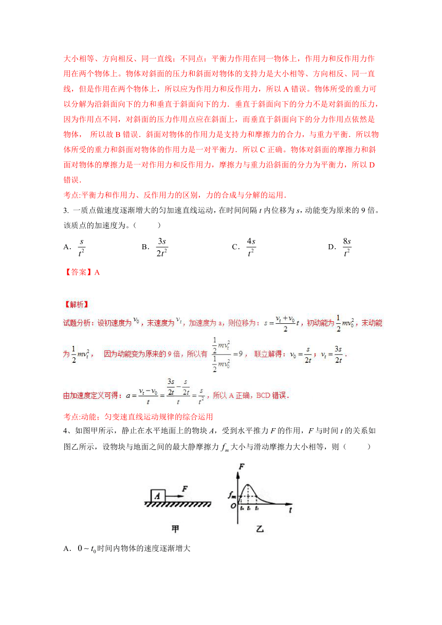 2017届高三物理百强名校试题解析金卷：（第20卷）江西丰城中学高三上学期第二次段考物理试题解析（解析版）