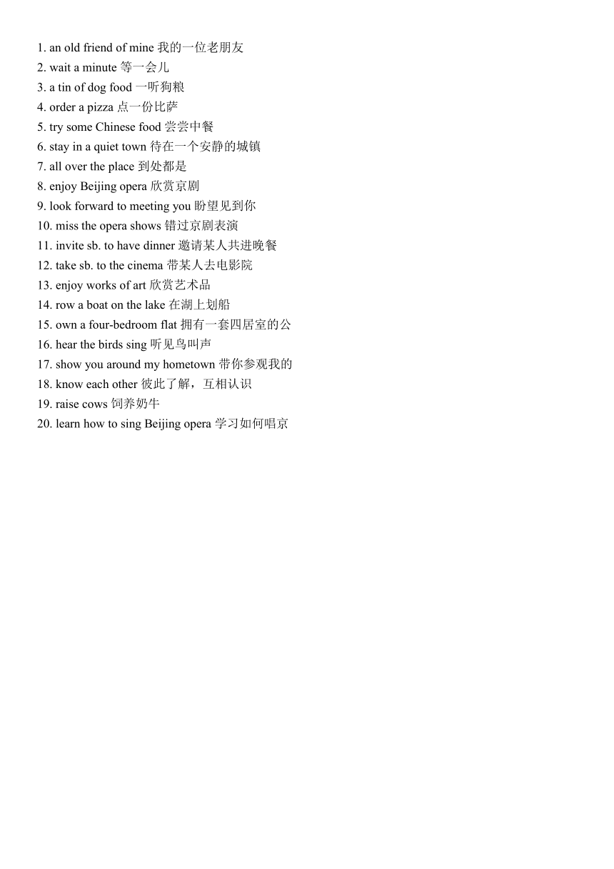 Unit 3  Welcome to Sunshine Town 学案（无答案）