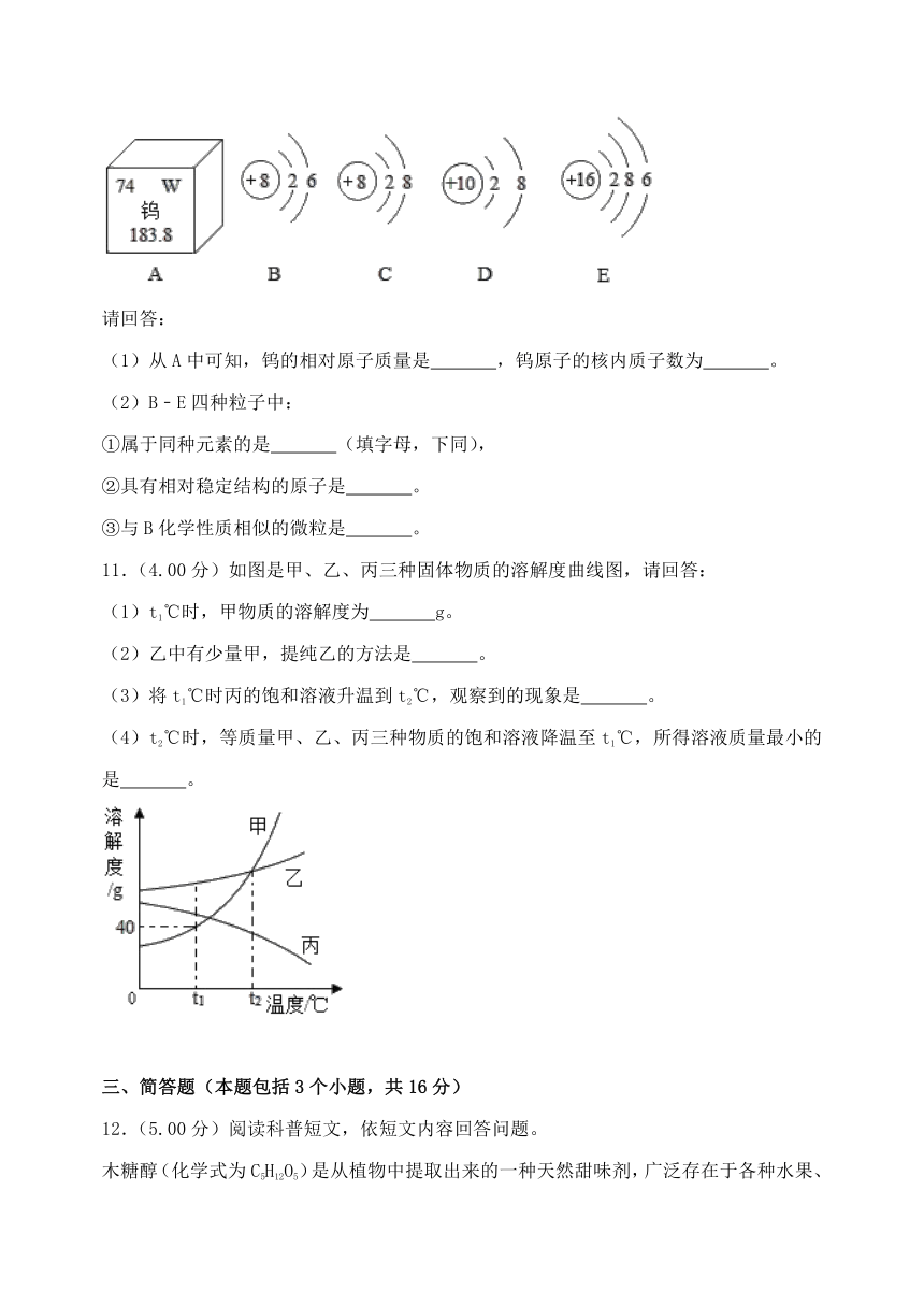 2018年辽宁省辽阳市中考化学试题（word版含答案）