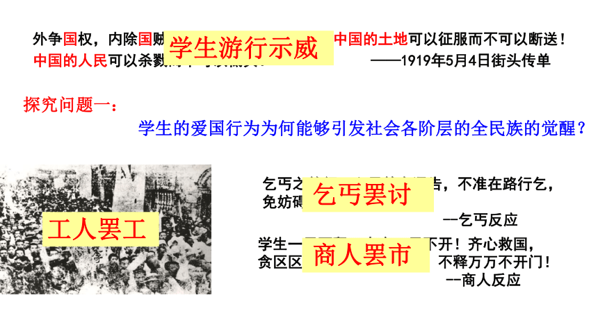 部编版高中历史必修上册 第21课 五四运动与中国共产党的诞生 课件（18张）