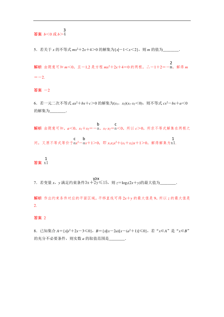 专题04基本不等式与线性规划-2017-2018学年下学期期末复习备考高一数学备考热点难点突破练（江苏版）（必修5）